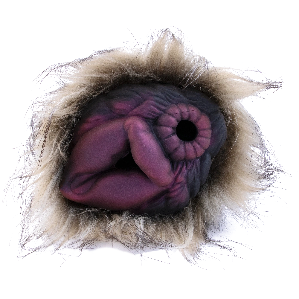 Furry Male Masturbator Lupplux Grey Wolf Fur – front view