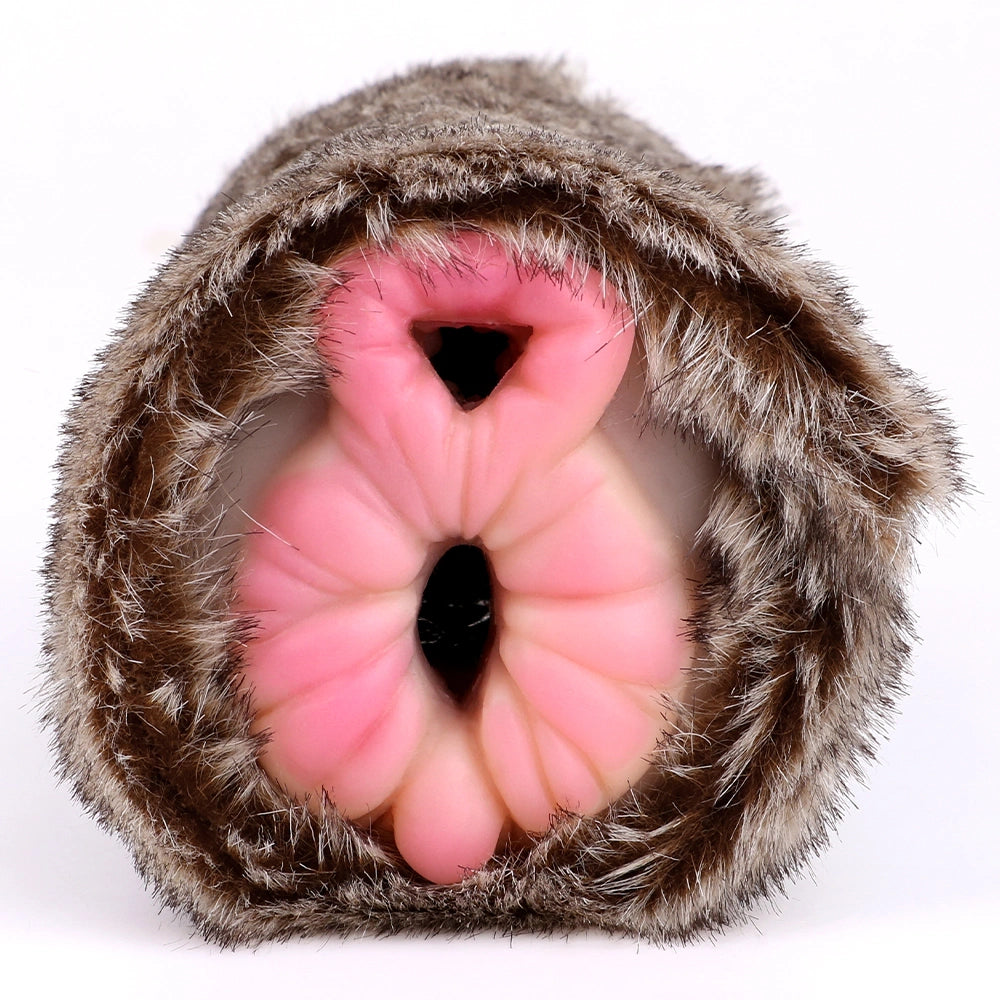 Furry Masturbator Lynxplux Grey Tabby Removable – lateral side view