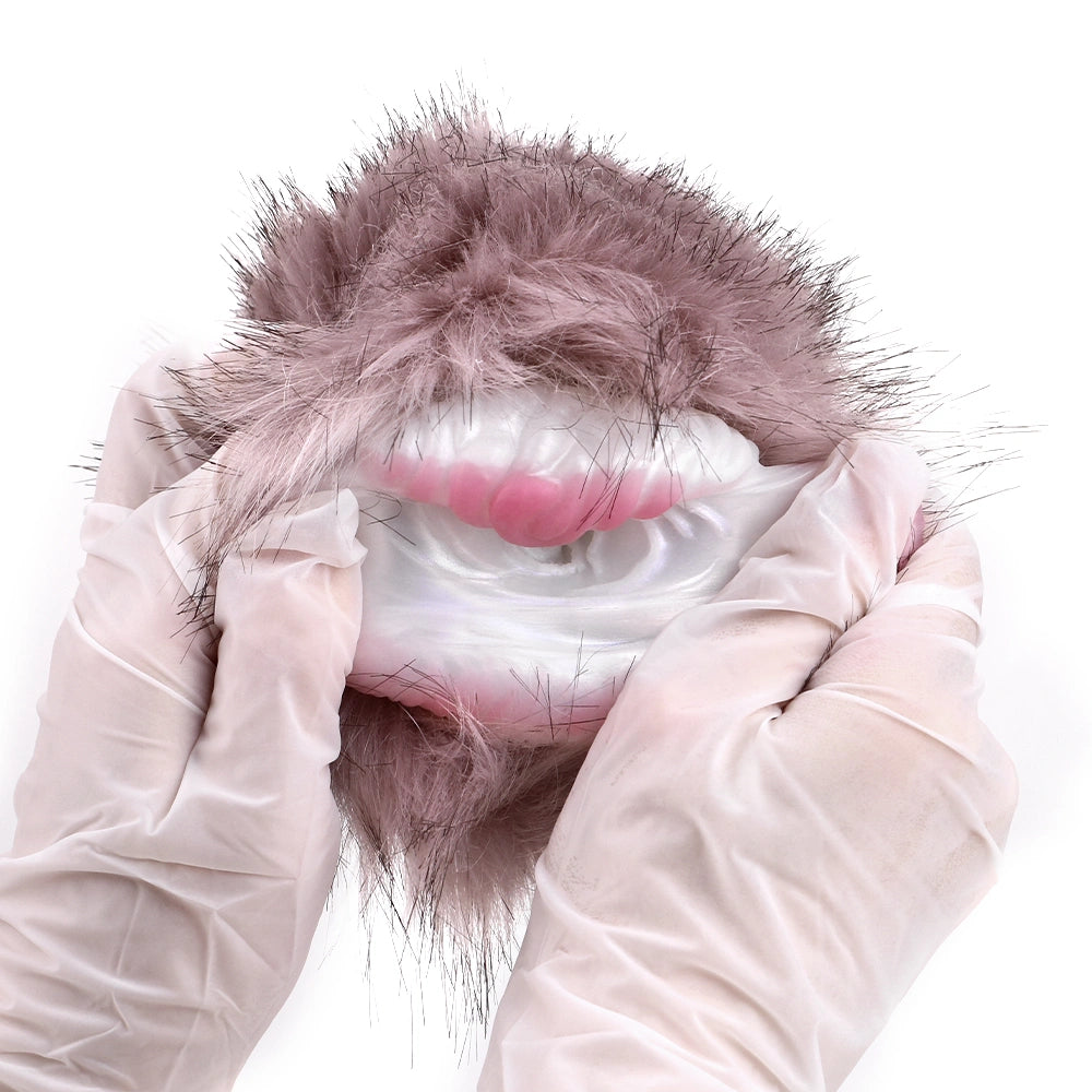 Furry Male Masturbator Malvplux Mauve Lilac Plush – three-quarter angle