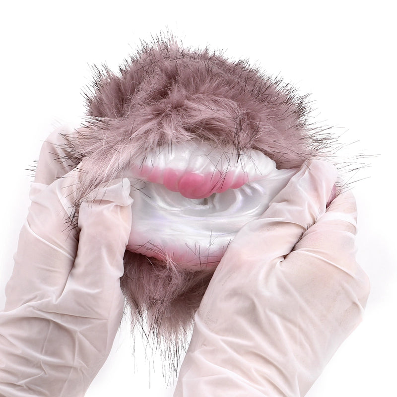 Furry Male Masturbator Malvplux Mauve Lilac Plush – three-quarter angle