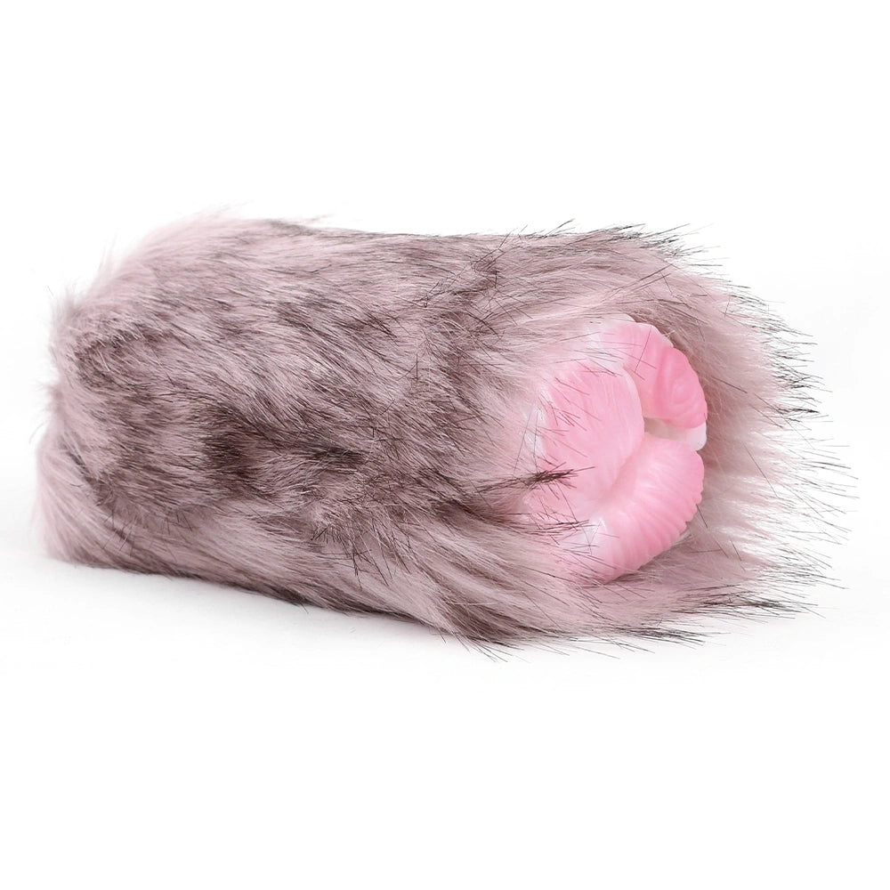 Furry Male Masturbator Malvplux Mauve Lilac Plush – rear view
