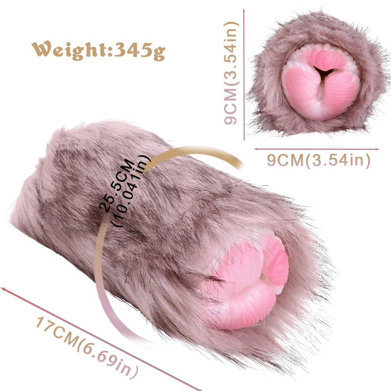 Furry Male Masturbator Malvplux Mauve Lilac Plush – bottom view