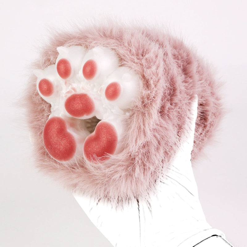 Cat Paw Masturbator Miaovex Rose Mauve Fur – three-quarter angle