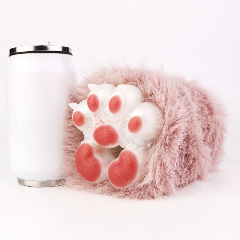 Cat Paw Masturbator Miaovex Rose Mauve Fur – silicone texture close-up