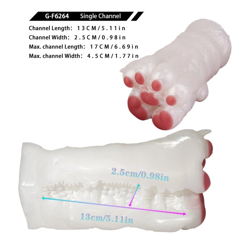 Cat Paw Masturbator Miaovex Rose Mauve Fur – front view
