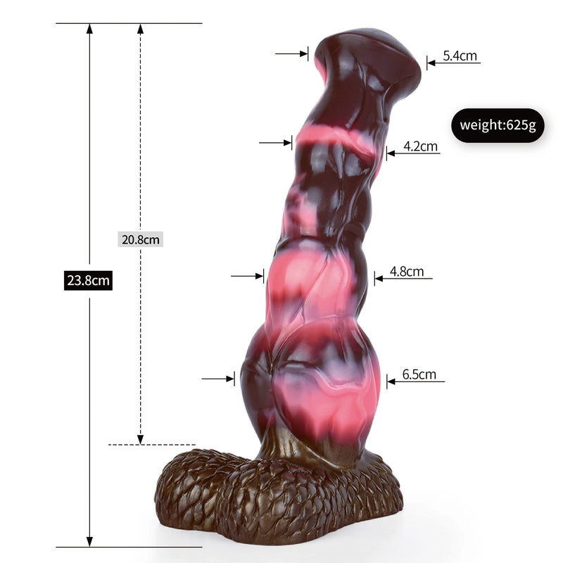Dragon Dildo Drakmoor Phantom Night Scaled Base – front view