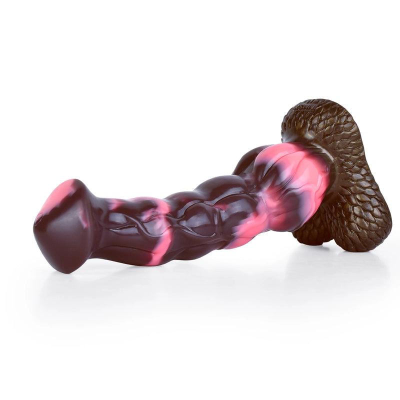 Dragon Dildo Drakmoor Phantom Night Scaled Base – rear profile view