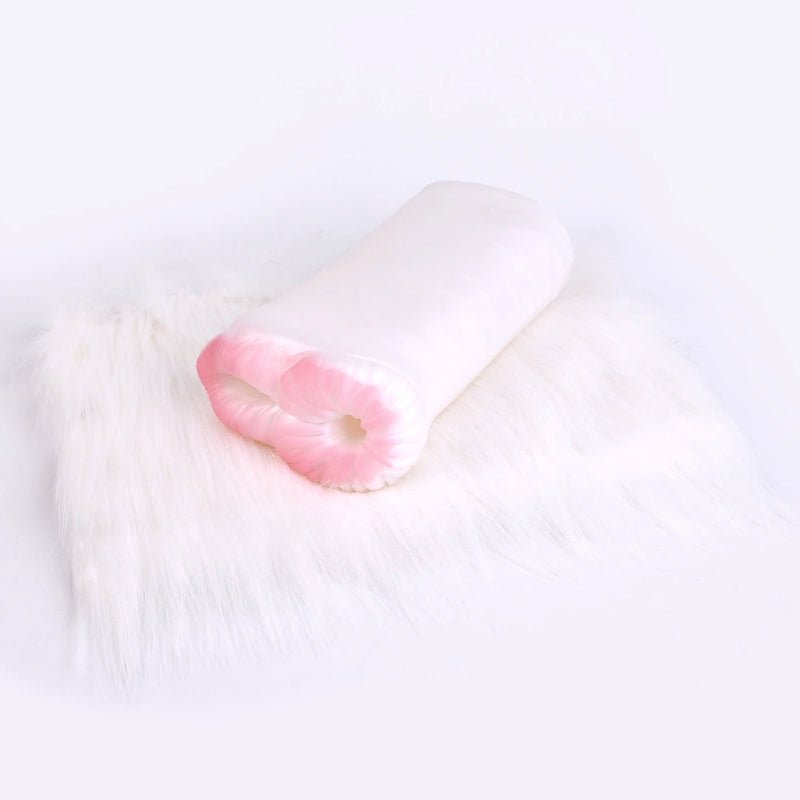 Furry Male Masturbator Nivplux White Wool Dual Entry