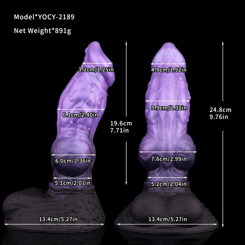 Knot Dildo Noxveer Dual Layer Double Knot 7.6cm – surface texture detail