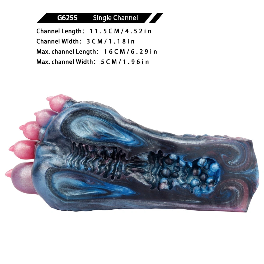Monster Paw Masturbator Ombryx Onyx Black Blue Scale
