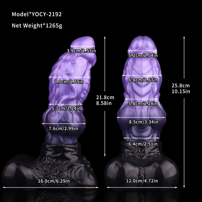 Knot Dildo Omnvoor Dual Layer Violet 8.5cm Record – view 15