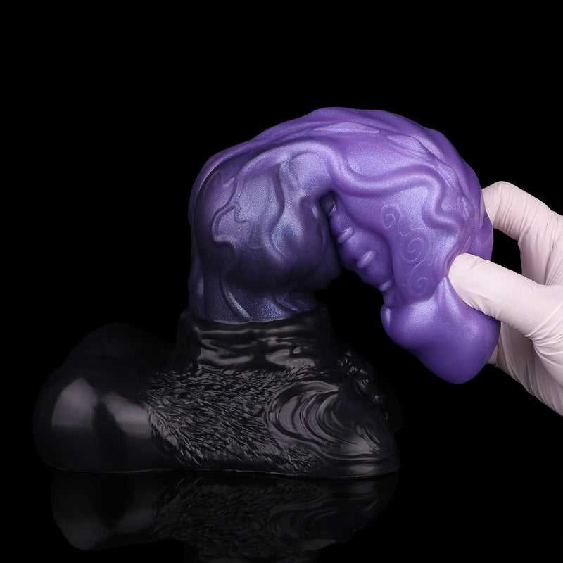 Knot Dildo Omnvoor Dual Layer Violet 8.5cm Record – front view