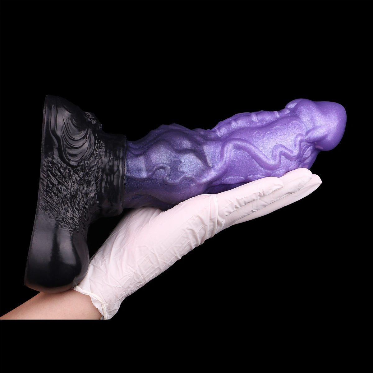 Knot Dildo Omnvoor Dual Layer Violet 8.5cm Record – main product shot