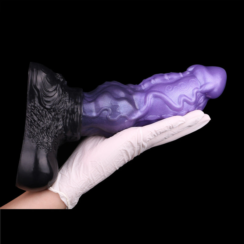Knot Dildo Omnvoor Dual Layer Violet 8.5cm Record – main product shot