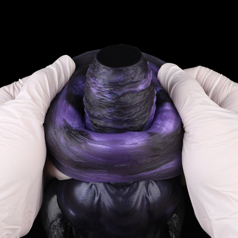 Knot Dildo Omnvoor Dual Layer Violet 8.5cm Record – main product shot