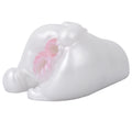 Butt Masturbator Opalyx Dual Channel Pearl White – front view
