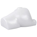 Butt Masturbator Opalyx Dual Channel Pearl White – lateral side view