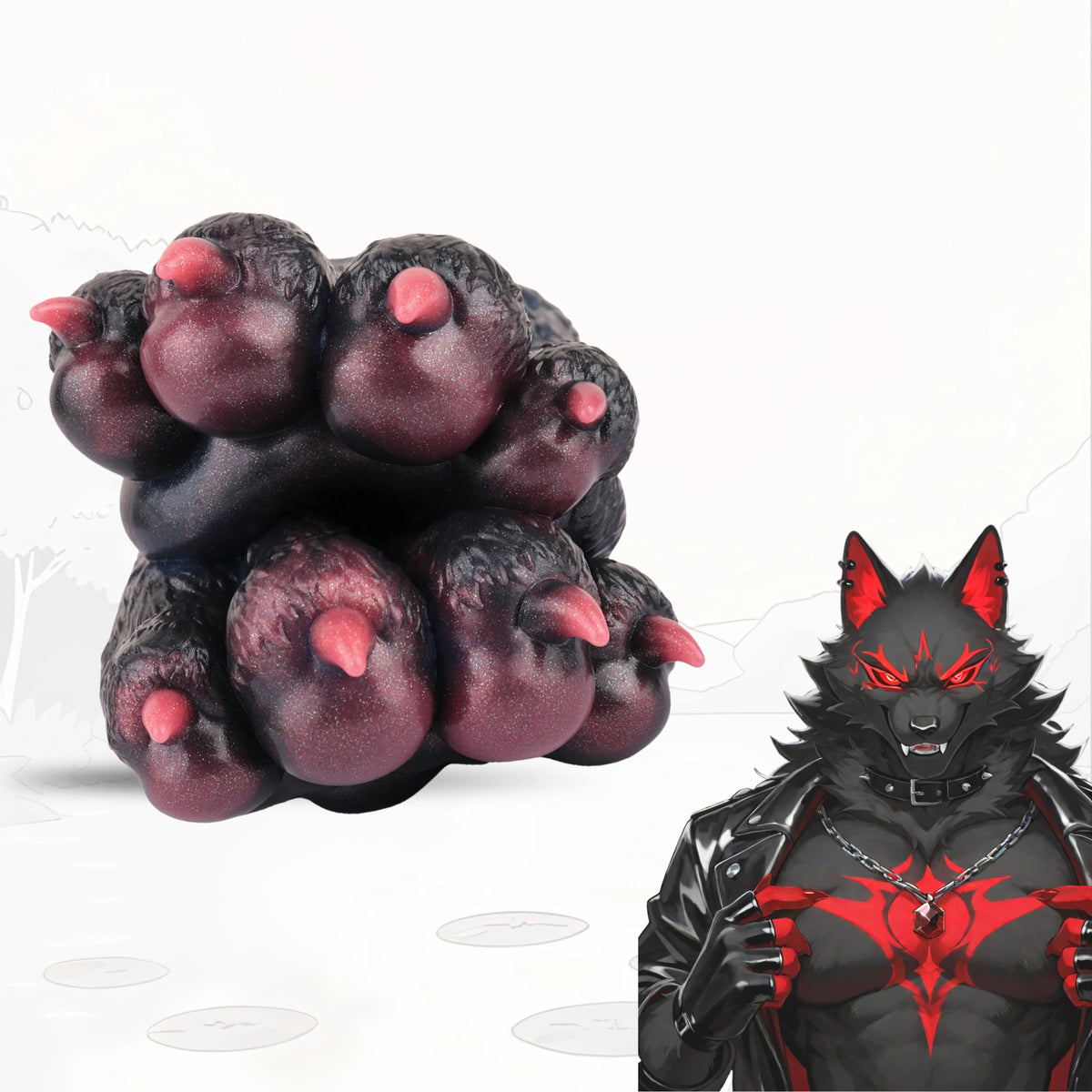 Wolf Paw Masturbator Gorrath Double Midnight Blue – bottom view