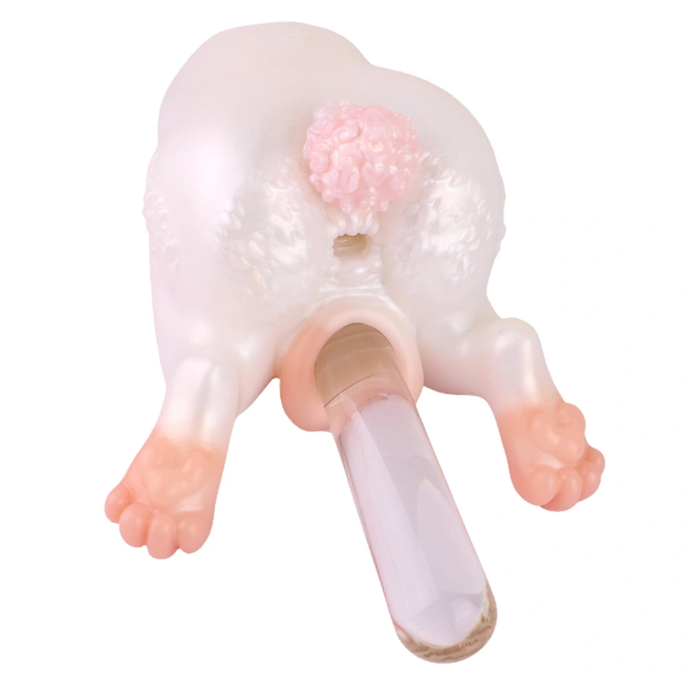 Blossom butt masturbator – dual channel entry close-up