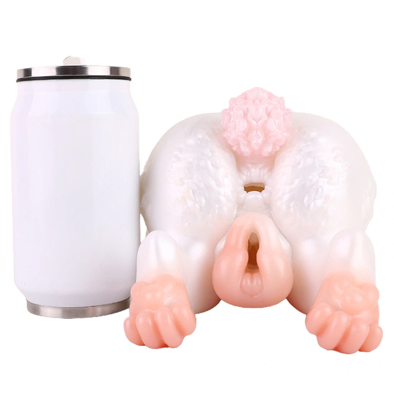 Blossom Pink Rabbit Dual-Channel Fantasy Buttocks Masturbator