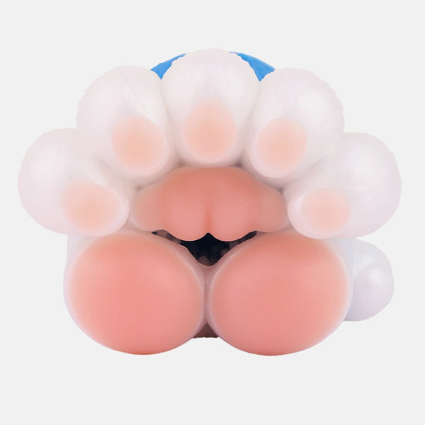 Bear Paw Masturbator Polarvex Electric Blue White Fur — alternate view