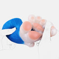 Bear Paw Masturbator Polarvex Electric Blue White – side profile view