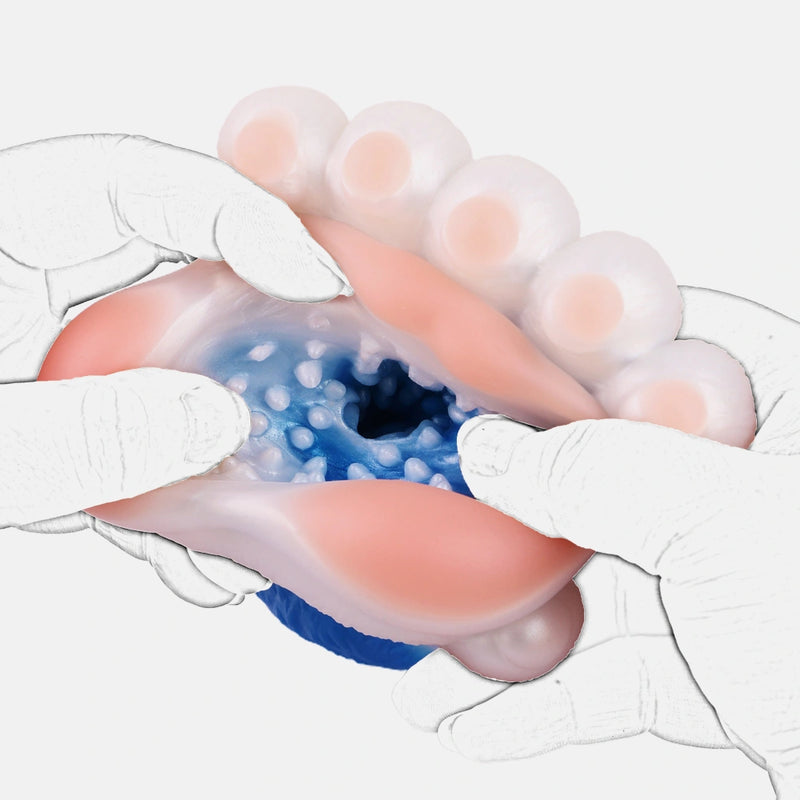 Bear Paw Masturbator Polarvex Electric Blue White Fur