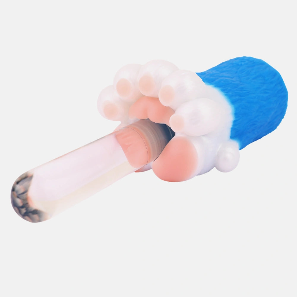 Bear Paw Masturbator Polarvex Electric Blue White – size scale reference