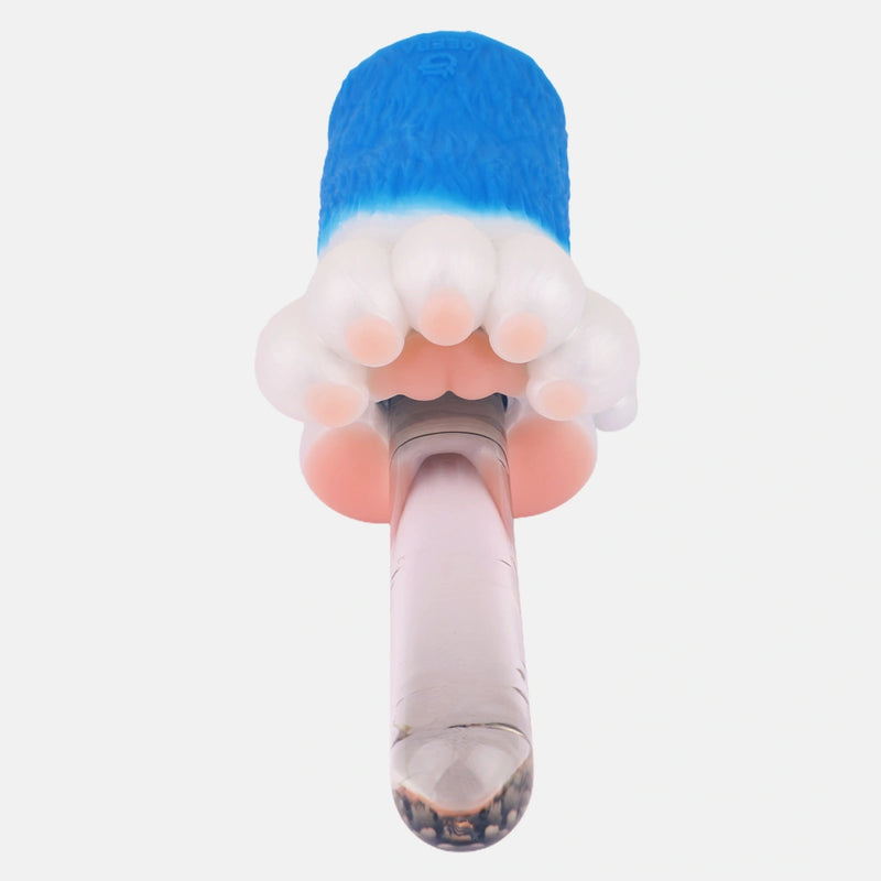 Bear Paw Masturbator Polarvex Electric Blue White – texture detail
