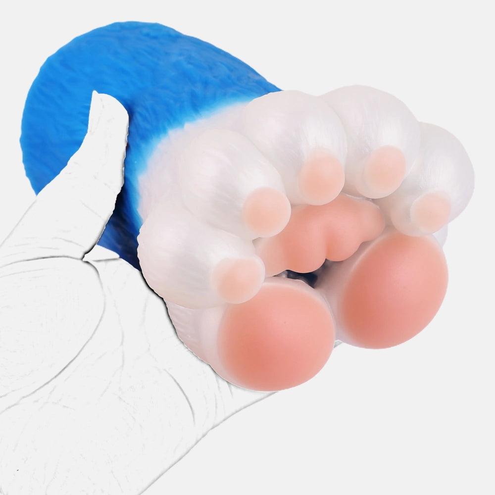 Bear Paw Masturbator Polarvex Electric Blue White – top view