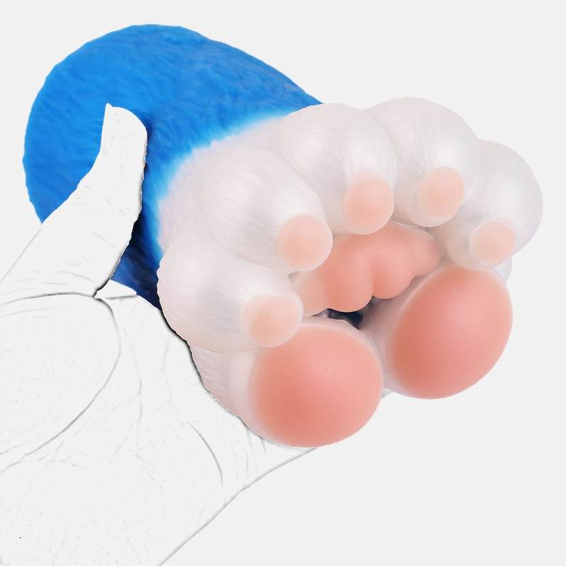 Bear Paw Masturbator Polarvex Electric Blue White – top view