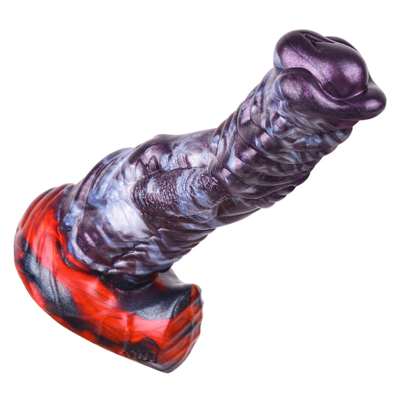 Dragon Dildo PYRSCALYR Void Ember Platinum – rear view