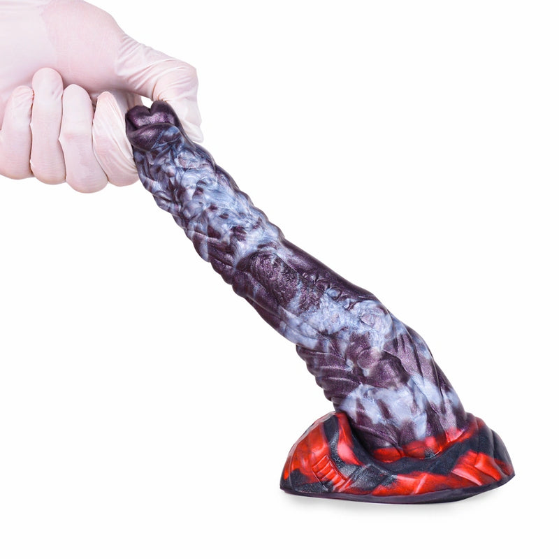 Dragon Dildo PYRSCALYR Void Ember Platinum Silicone
