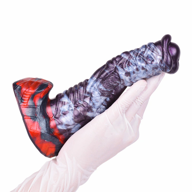 Dragon Dildo PYRSCALYR Void Ember Platinum – top view