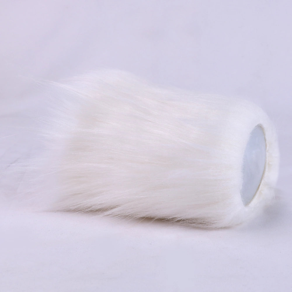 Furry Male Masturbator Rongplux White Long Fur – bottom view