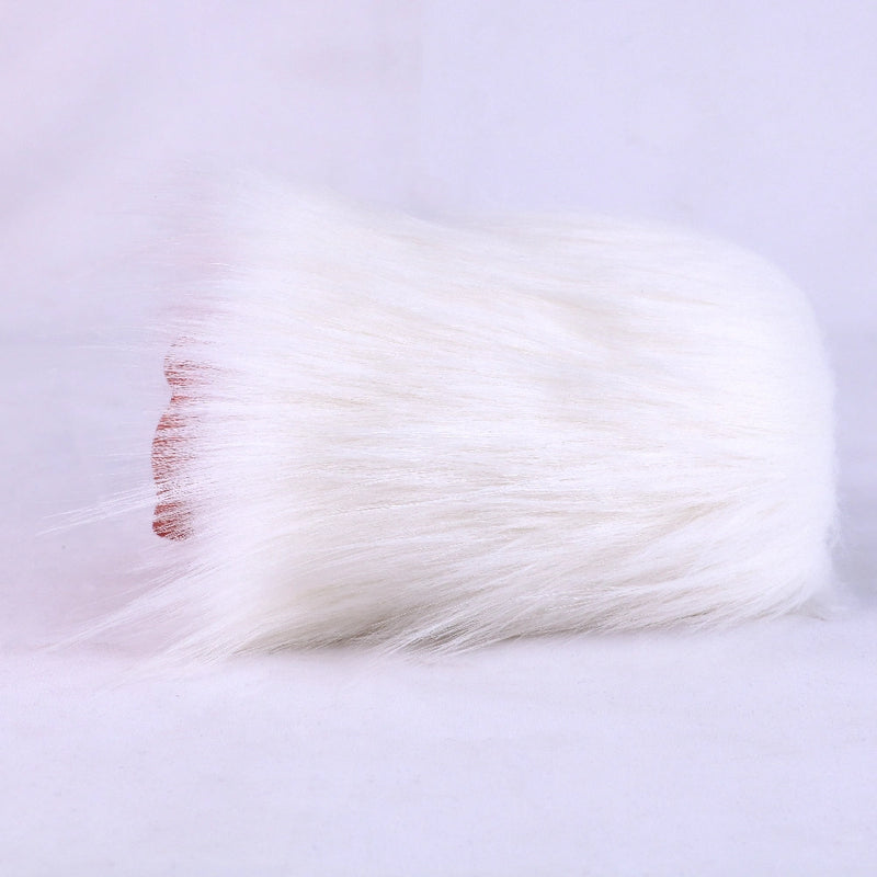 Furry Male Masturbator Rongplux White Long Fur