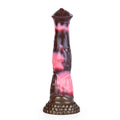 Fantasy Dildo Erick Phantom Night Knot Base – side profile view