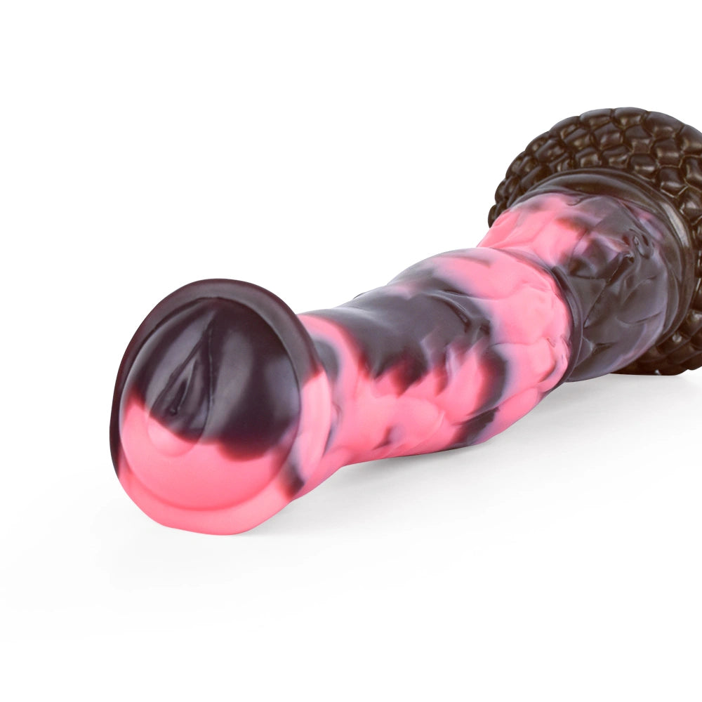 Fantasy Dildo Erick Phantom Night Knot Base – bottom base view