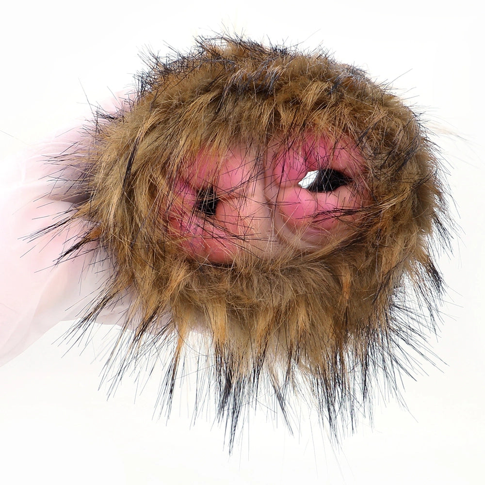 Furry Male Masturbator Simplux Amber Brown Plush – surface texture detail