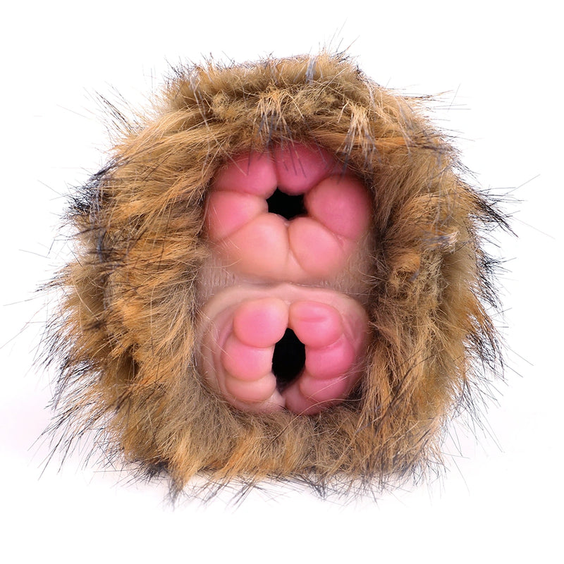 Furry Male Masturbator Simplux Amber Brown Plush – top view