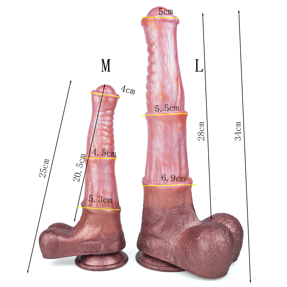 Realistic Horse Dildo Ferghana Sheath Testicles