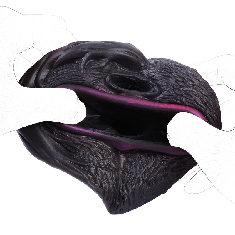 Butt Masturbator Sombrix Canine Black Fur Silicone