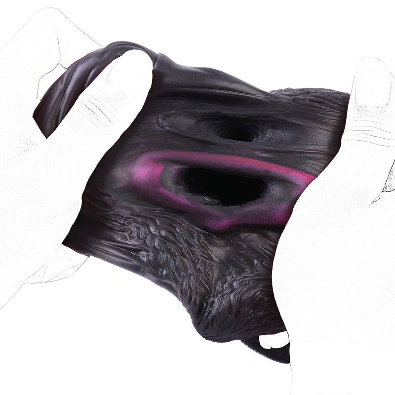 Butt Masturbator Sombrix Canine Black Fur Silicone