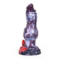 Knot Dildo Sylvoor Galactic Violet Blue Helical Tip Lateral Nodules Foliage Base Silicone