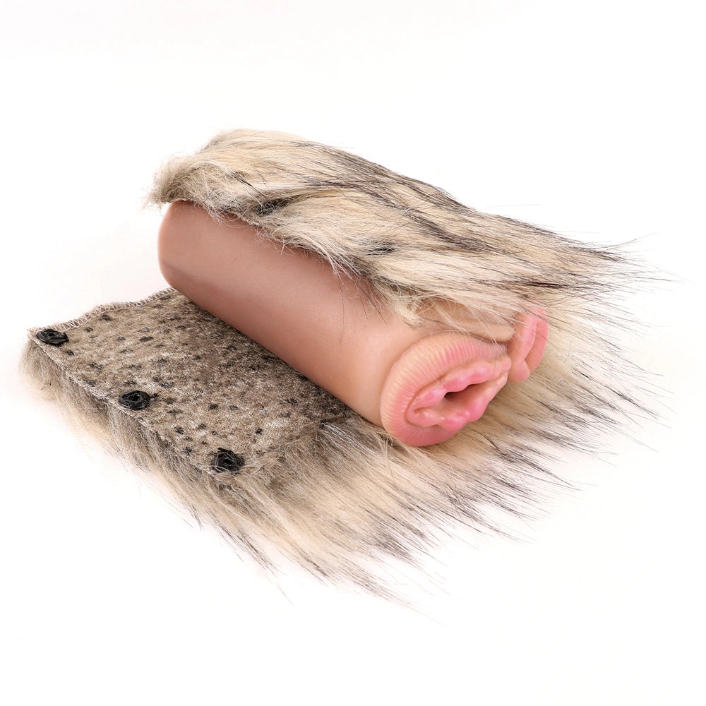Furry Male Masturbator Tanplux Blond Fur Dual – main product shot