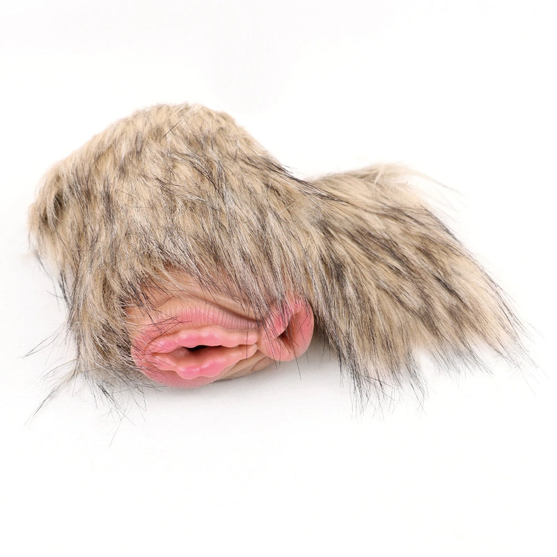 Furry Male Masturbator Tanplux Blond Fur Dual – lateral side view