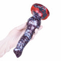 Spiral Dildo Torvex Violet Grey Full Helix Knot – rear view