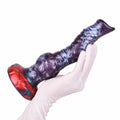 Spiral Dildo Torvex Violet Grey Full Helix Knot – front view