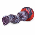 Spiral Dildo Torvex Violet Grey Full Helix Knot – top view