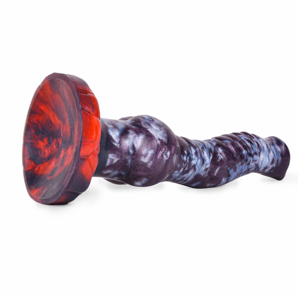 Spiral Dildo Torvex Violet Grey Full Helix Knot – main product shot